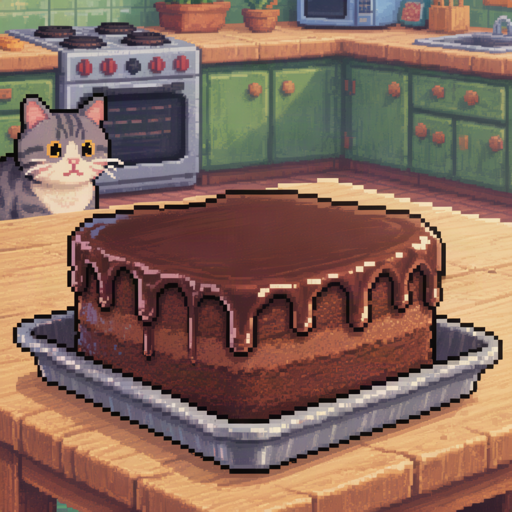 Mom's Black Midnight Cake